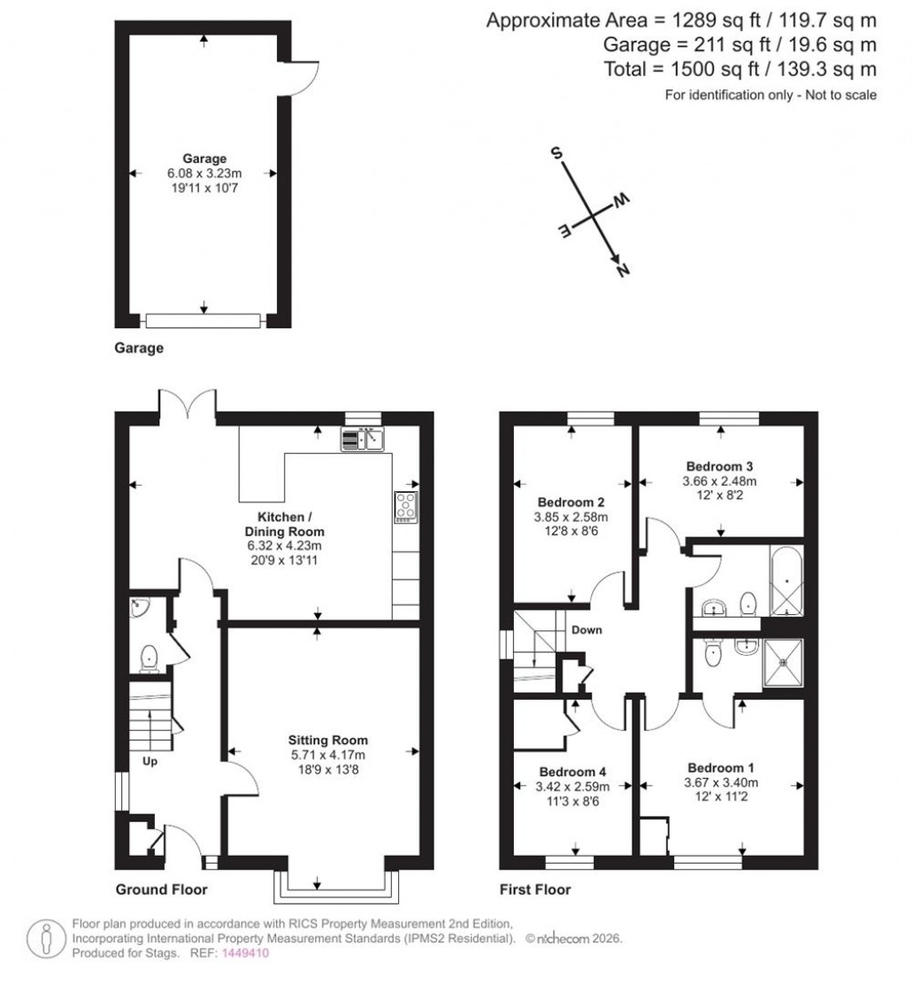 Floorplans For Higher Ash Close, Gittisham