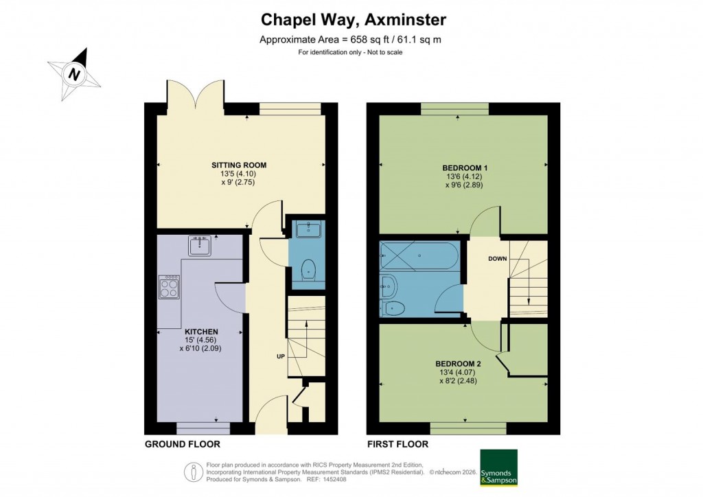 Floorplans For Chapel Way, Axminster