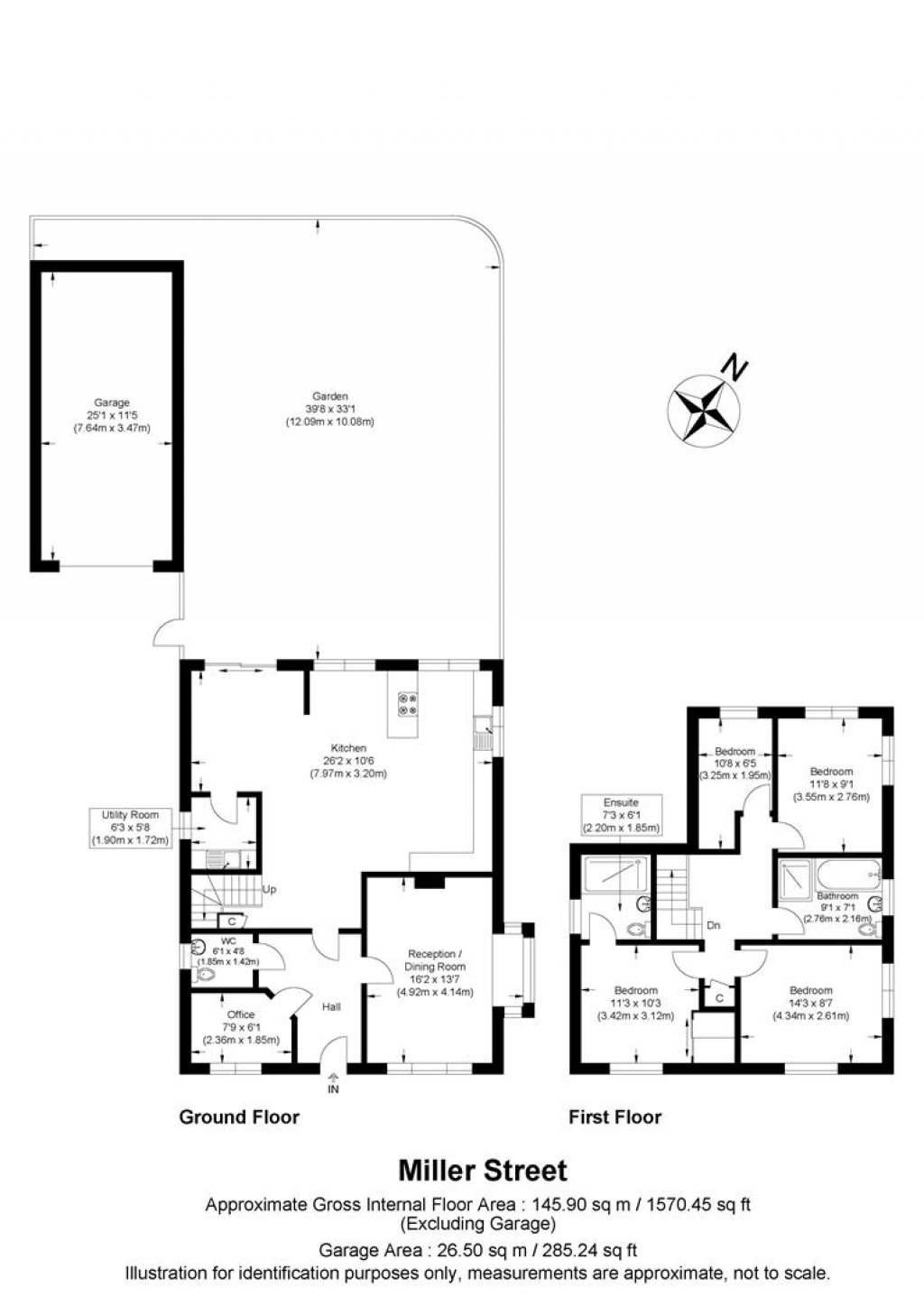Floorplans For Miller Street, Saffron Walden
