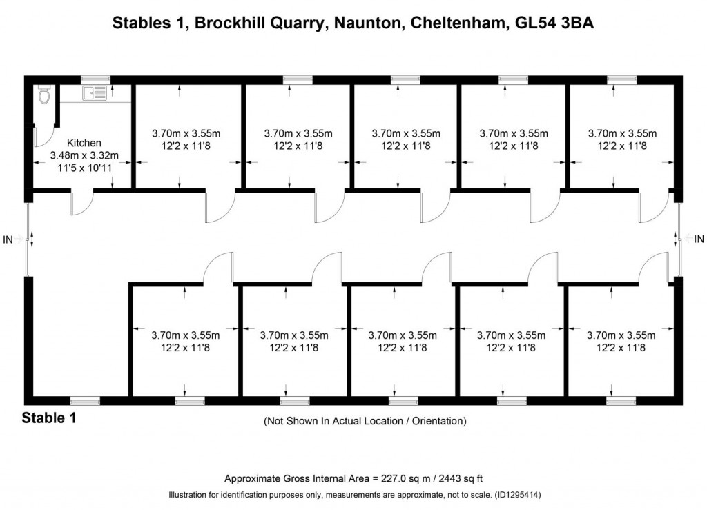 Floorplans For Naunton, Gloucestershire
