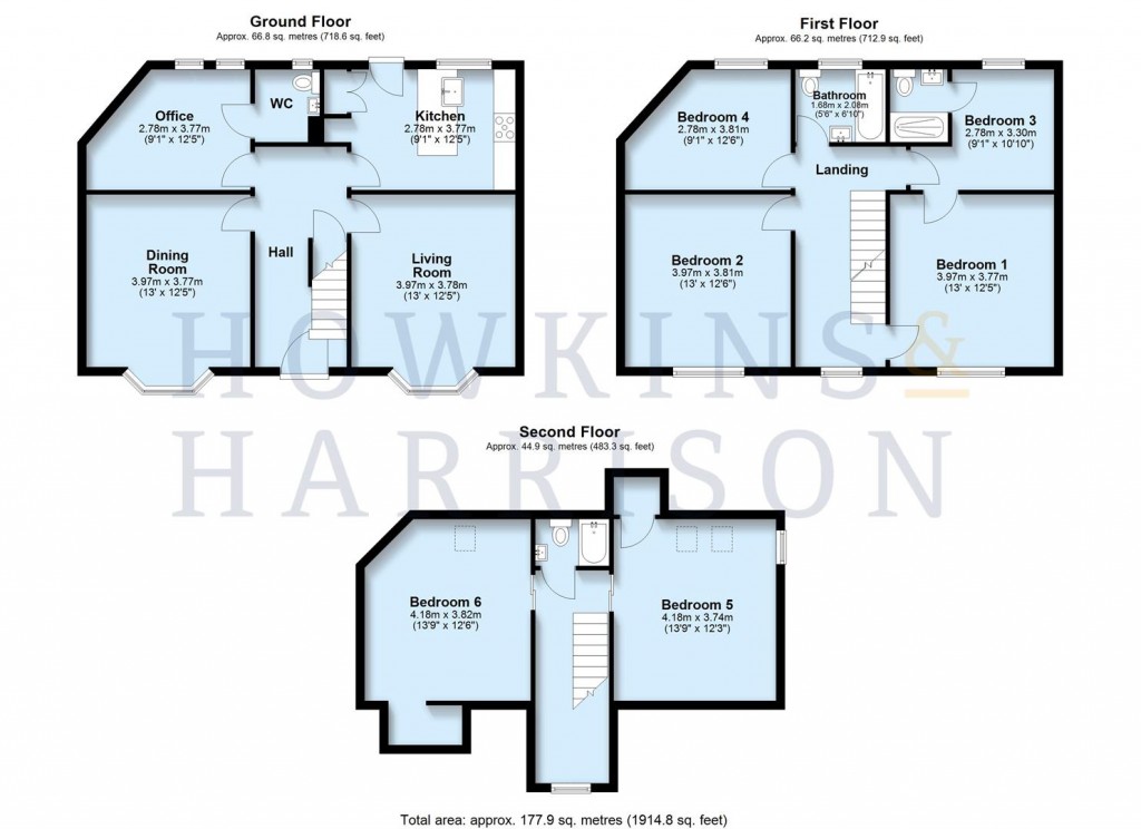 Floorplans For Tamworth Road, Ashby-De-La-Zouch, LE65