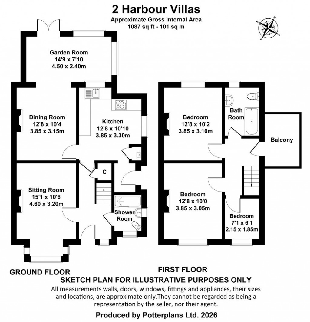 Floorplans For St Helens, Isle of Wight