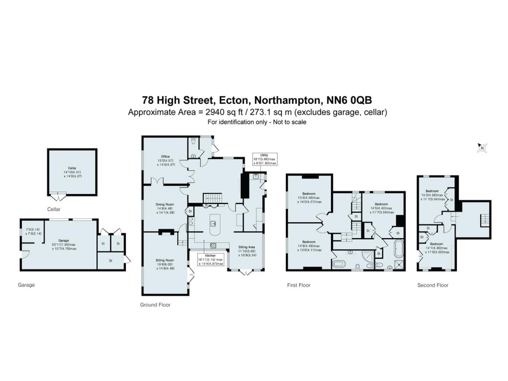 Floorplans For High Street, Ecton, Northampton, NN6