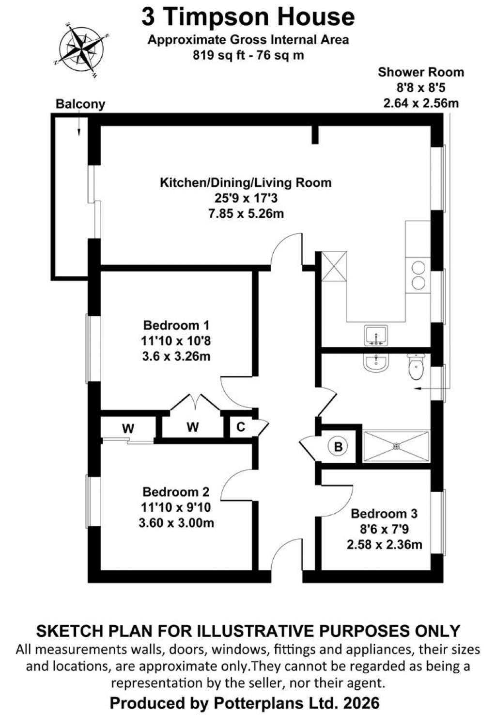 Floorplans For Seaview, Isle of Wight
