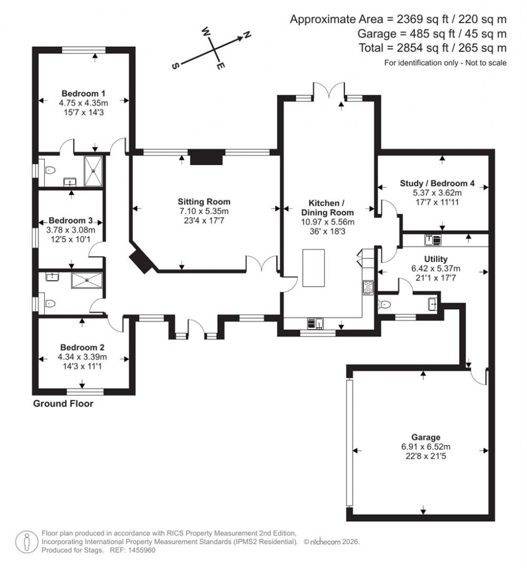 Floorplans For Shebbear - 3.47 acres in all