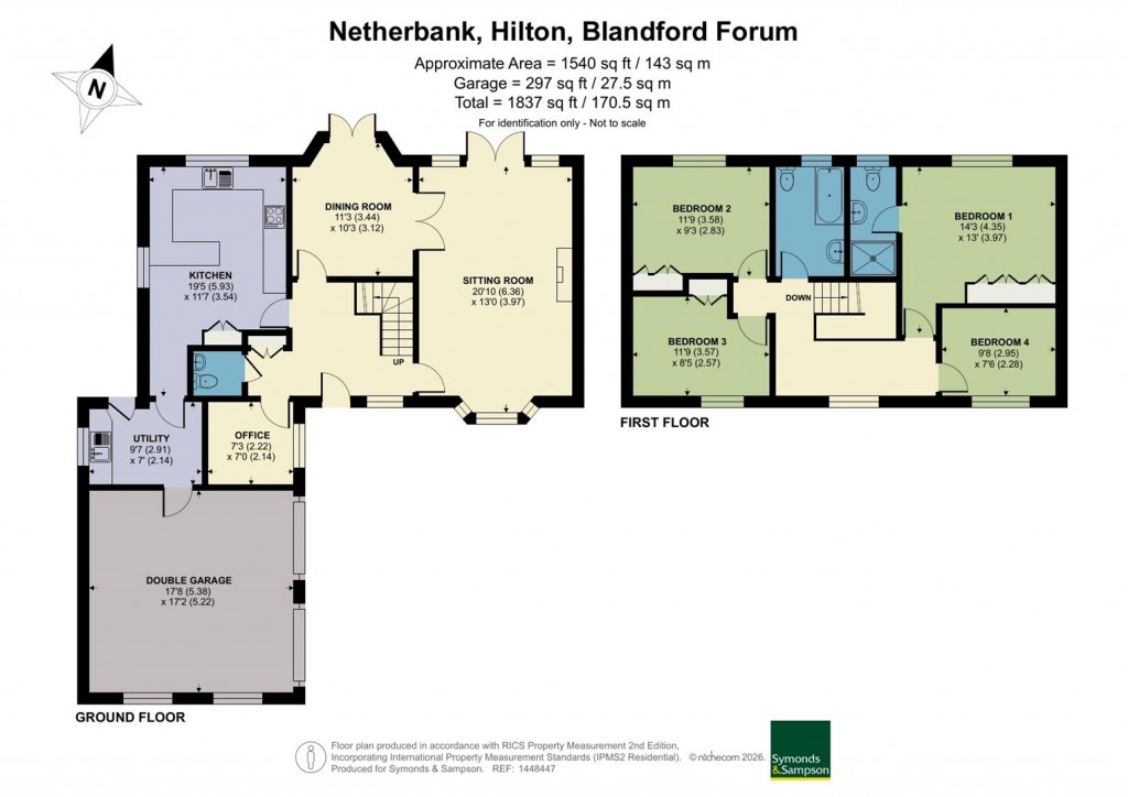 Floorplans For Hilton, Blandford Forum