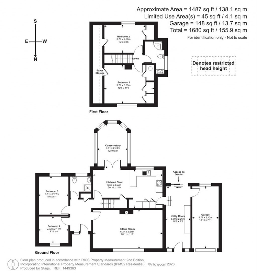 Floorplans For 2 Butt Park, Stokenham, Kingsbridge