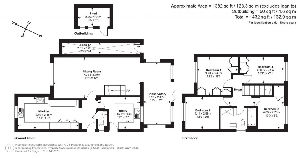 Floorplans For Bartlett Close, Taunton