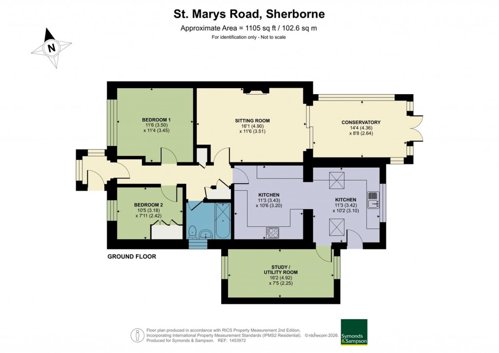 Floorplans For St. Marys Road, Sherborne, Dorset