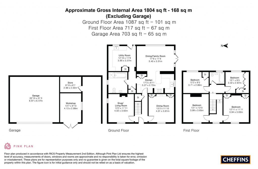 Floorplans For Ness Road, Burwell