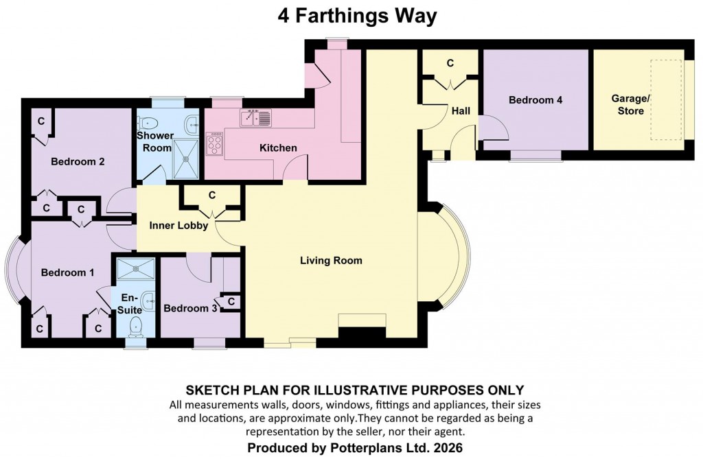 Floorplans For Totland Bay,Isle of Wight