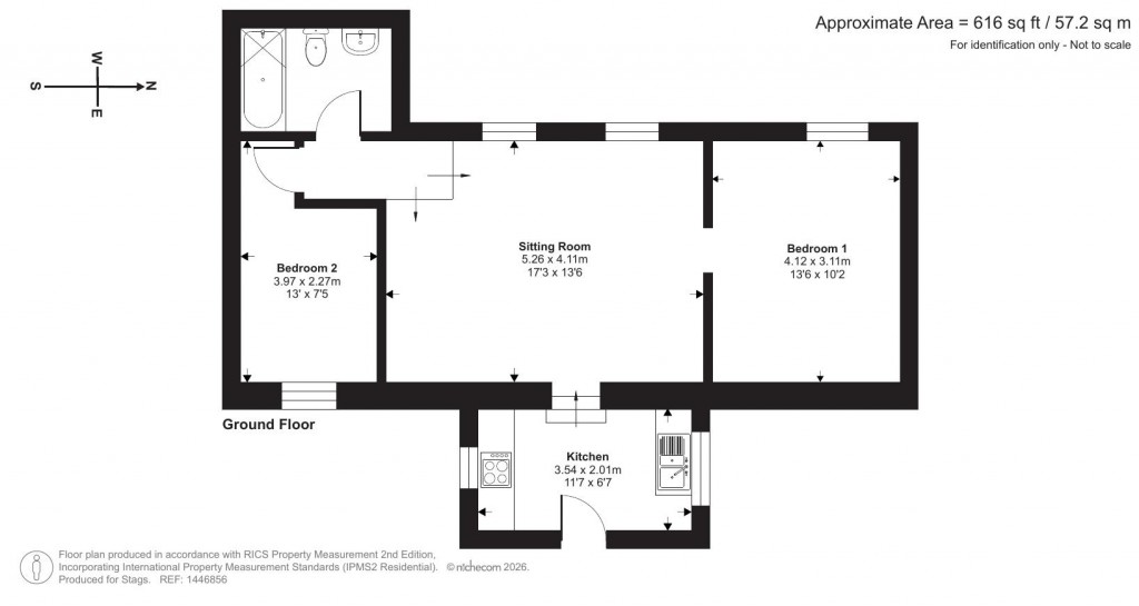 Floorplans For Berry Down Cross, Combe Martin