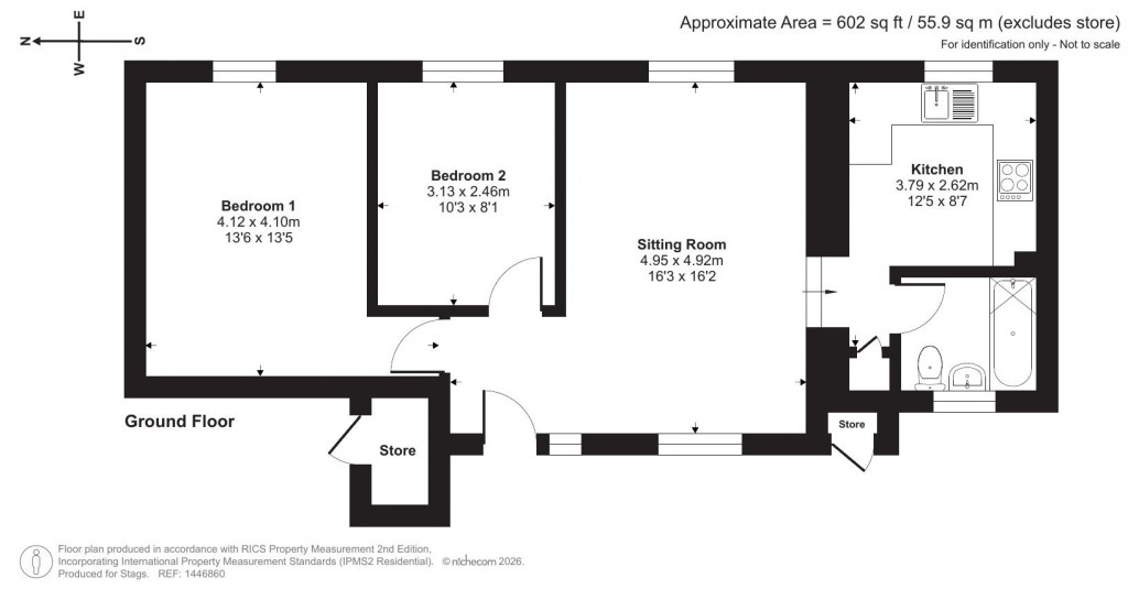 Floorplans For Berry Down Cross, Combe Martin