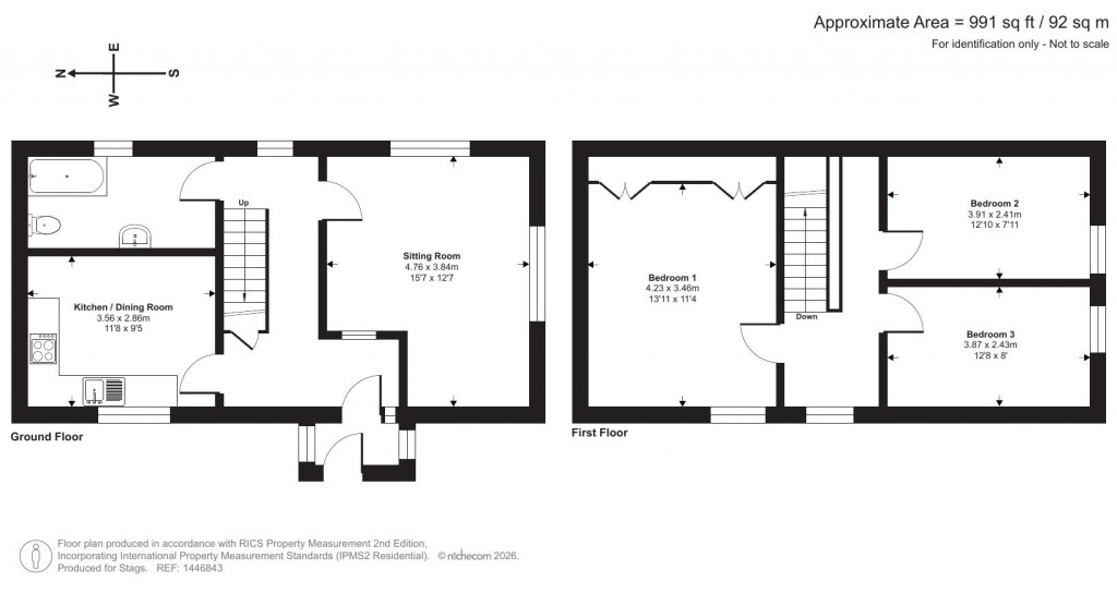 Floorplans For Berry Down Cross, Combe Martin