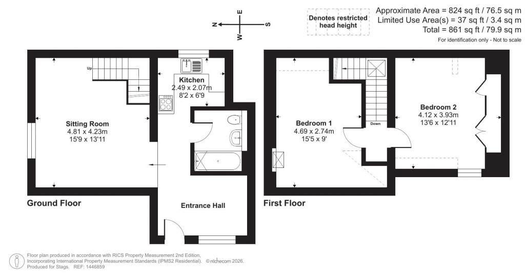 Floorplans For Berry Down Cross, Combe Martin