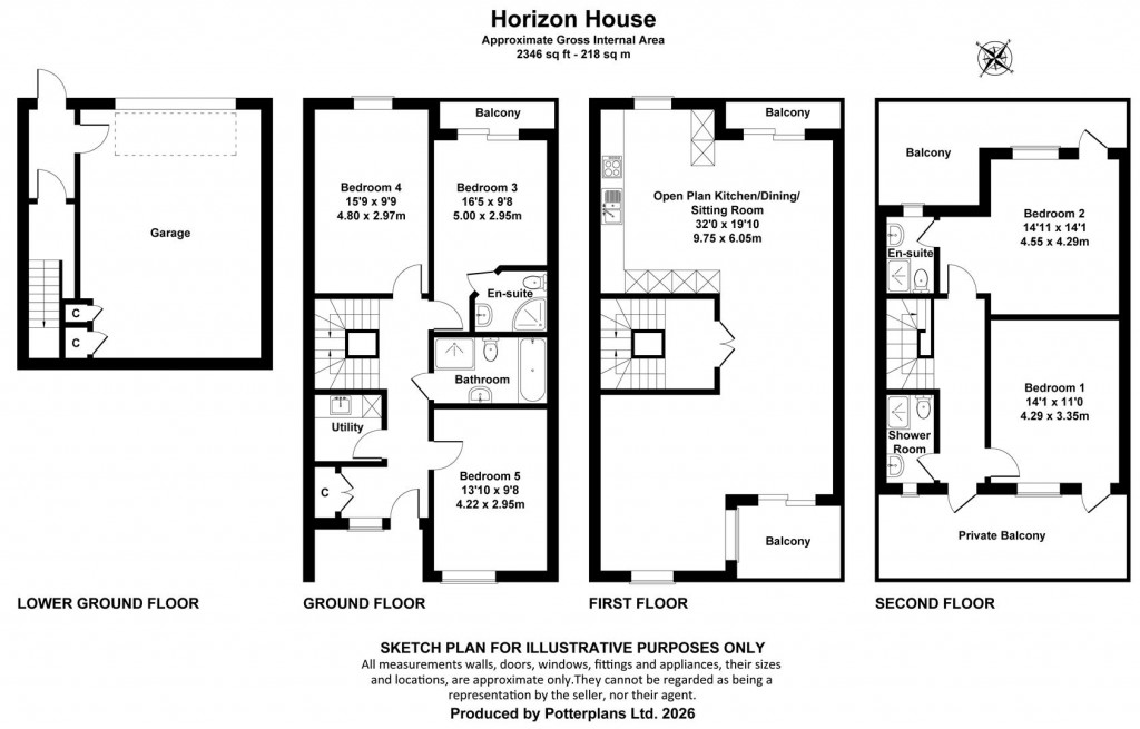 Floorplans For Sandown, Isle of Wight