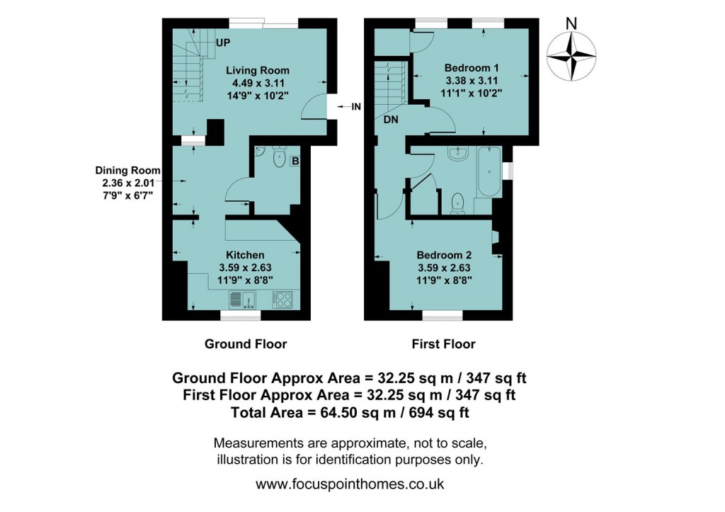 Floorplans For Easington Road, Banbury