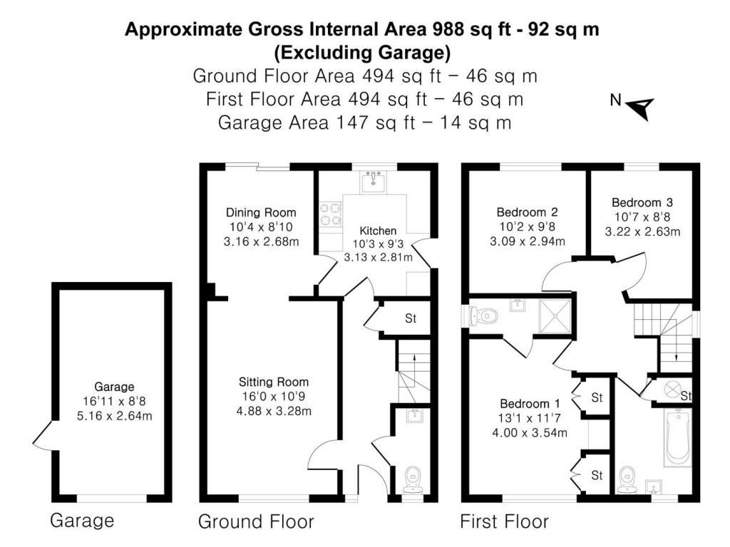 Floorplans For Kestrel Close, Okehampton