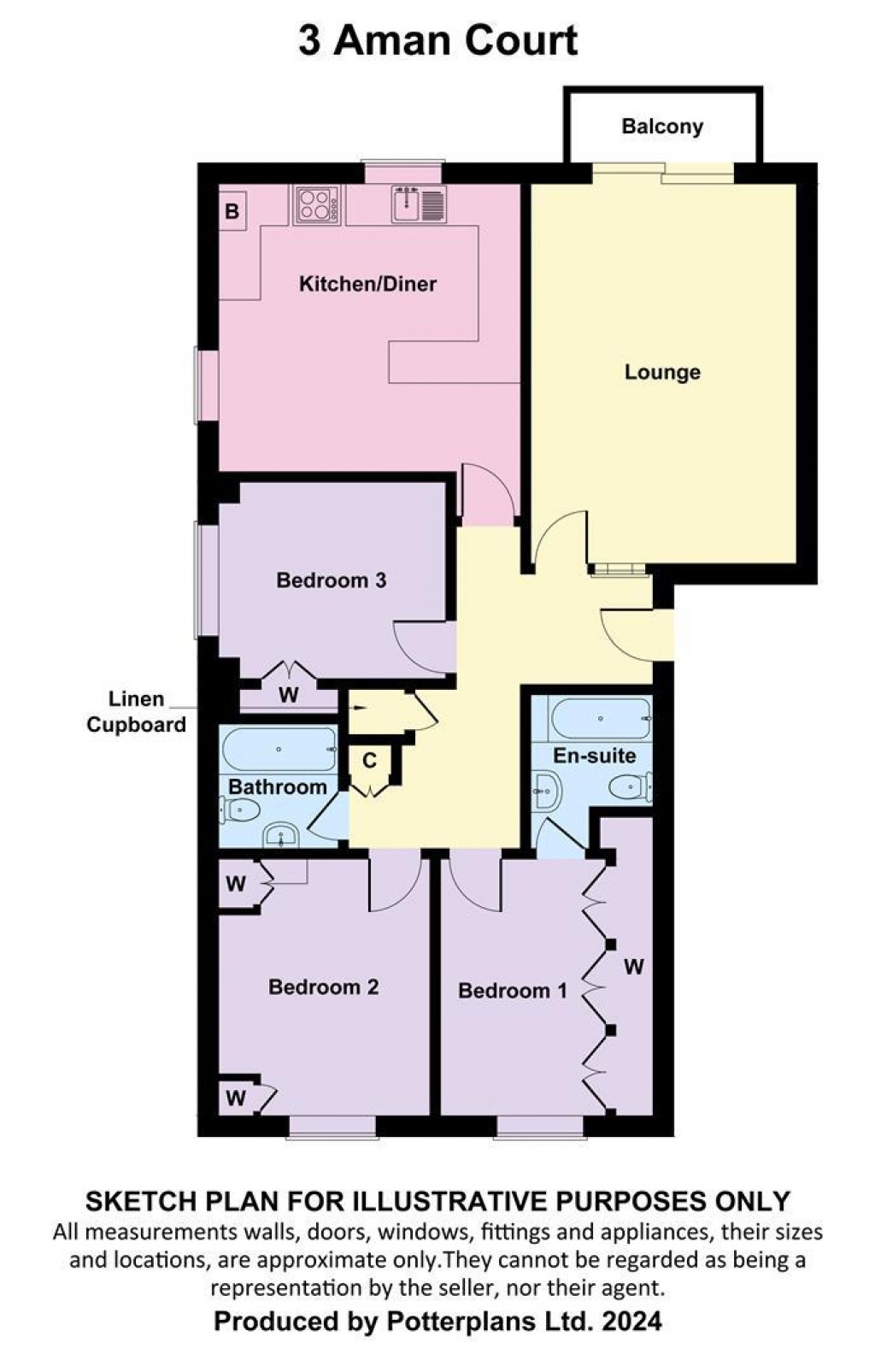 Floorplans For Granville Road, Totland Bay