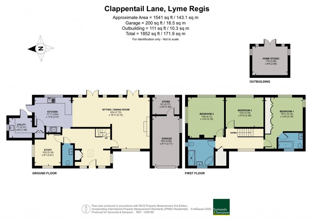 Floorplans For Clappentail Lane, Lyme Regis