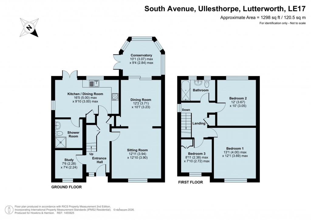 Floorplans For South Avenue, Ullesthrope,  Leicestershire, LE17