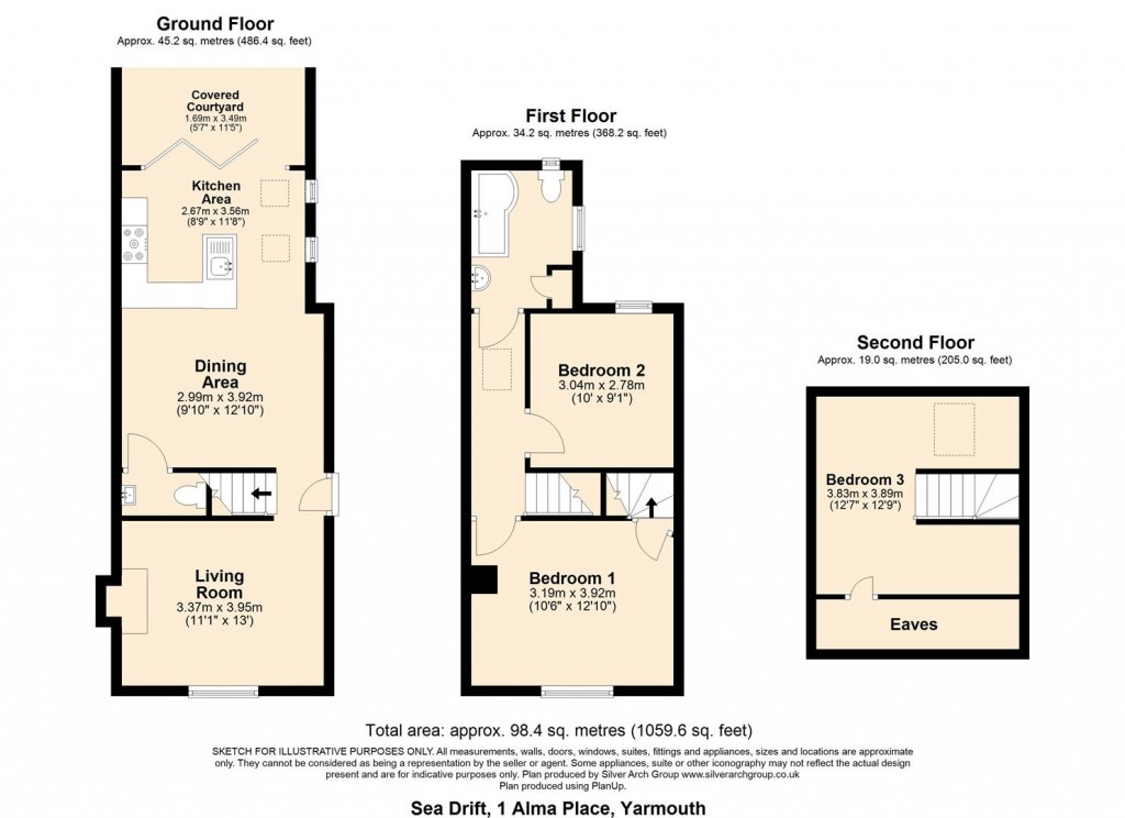 Floorplans For Yarmouth, Isle of Wight