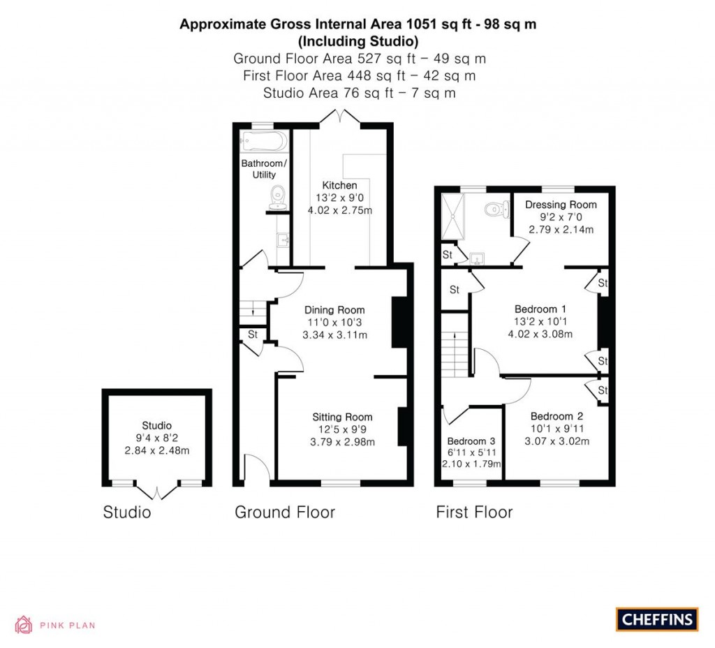 Floorplans For Eden Street, Cambridge