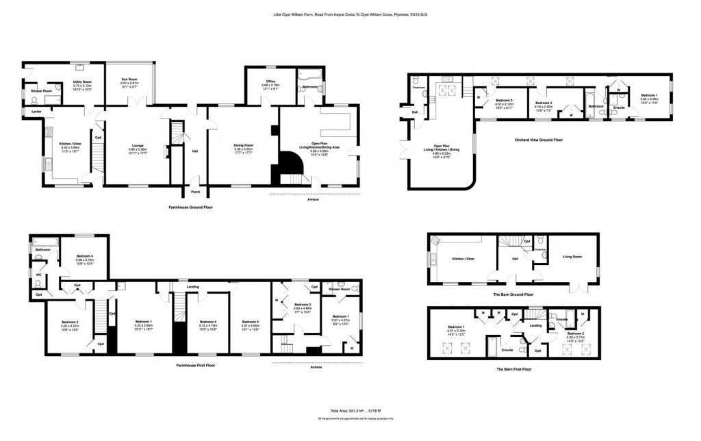 Floorplans For Plymtree, Cullompton