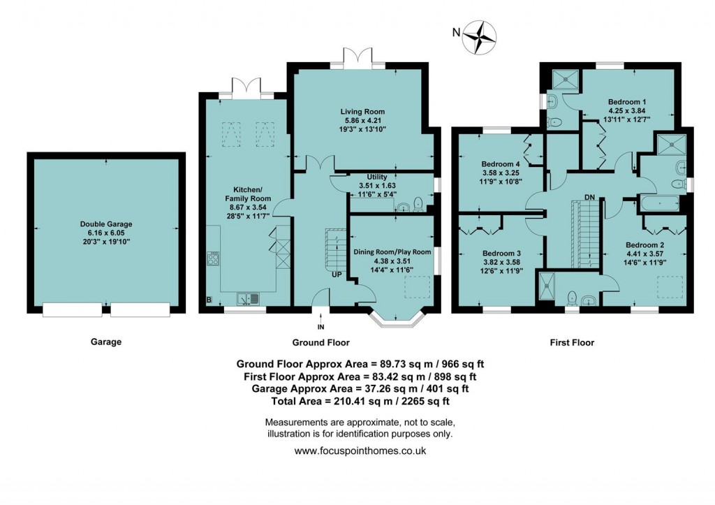 Floorplans For Thenford Way, Banbury