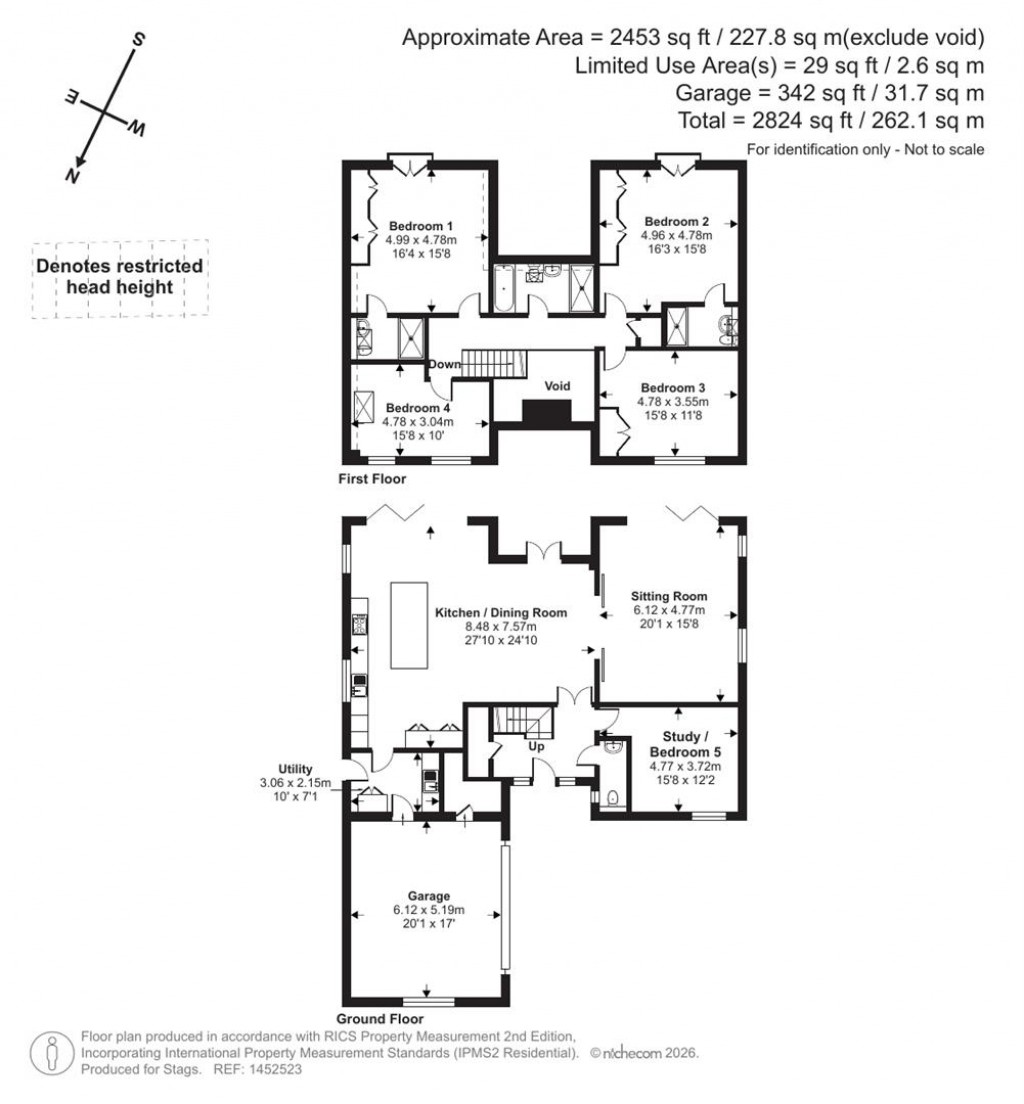 Floorplans For Tanners Road, Landkey, Barnstaple