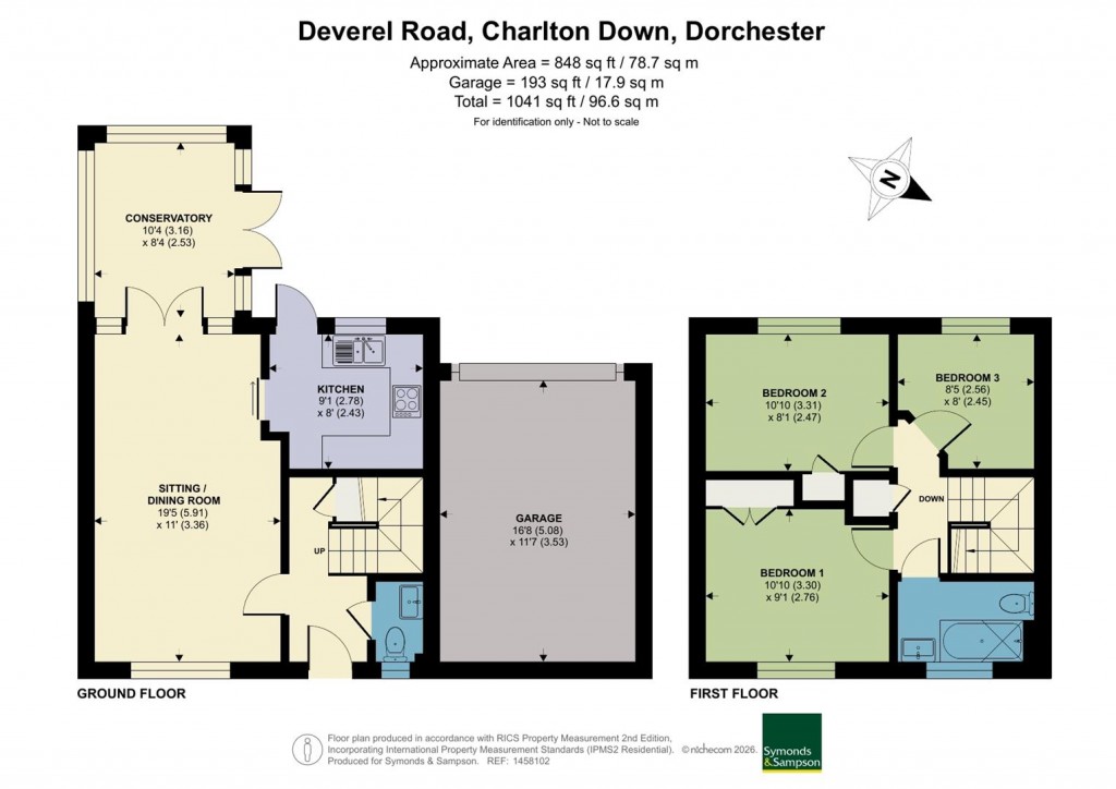Floorplans For Deverel Road, Charlton Down, Dorchester