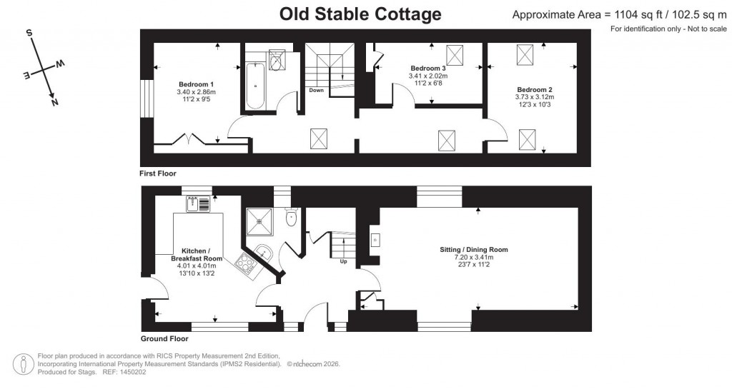 Floorplans For Corscombe, Okehampton