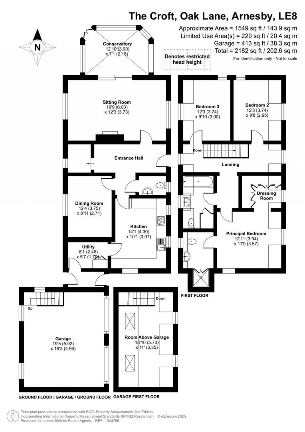 Floorplans For The Croft, Arnesby, Leicestershire
