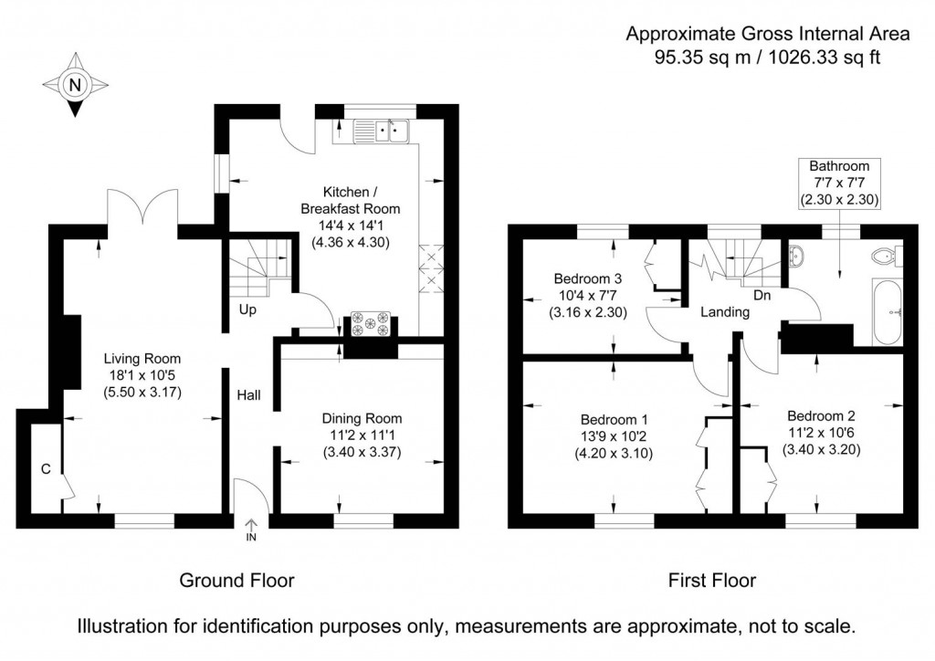 Floorplans For Green Street, Duxford, Cambridge