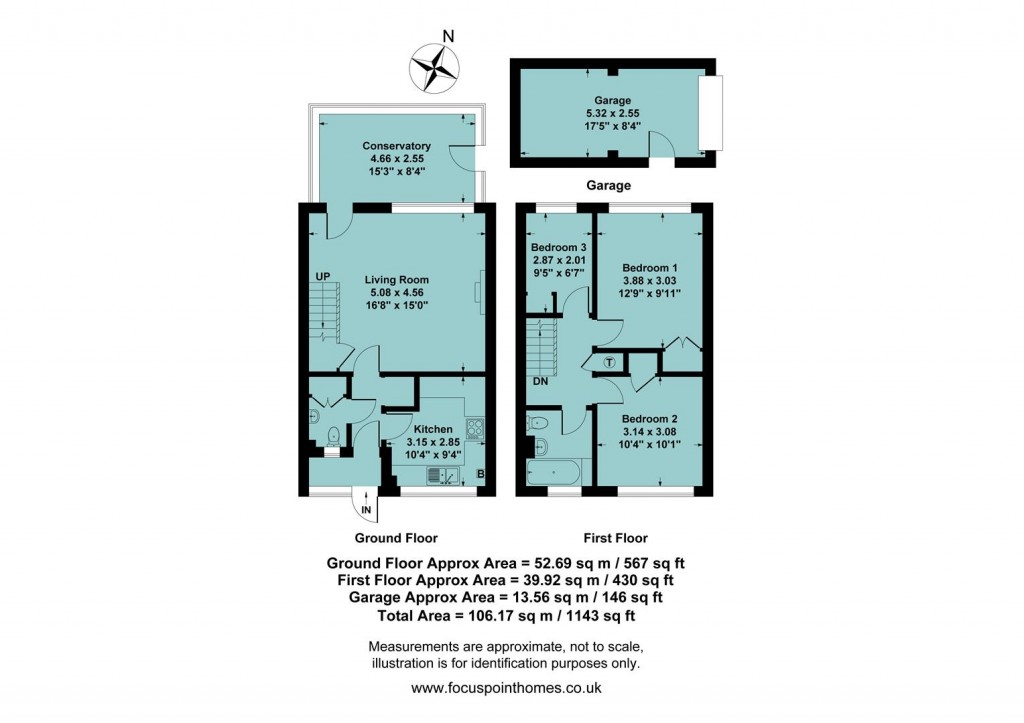 Floorplans For Garden Close, Banbury