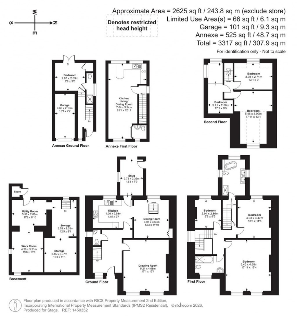 Floorplans For School Hill, Mevagissey, St Austell, Cornwall