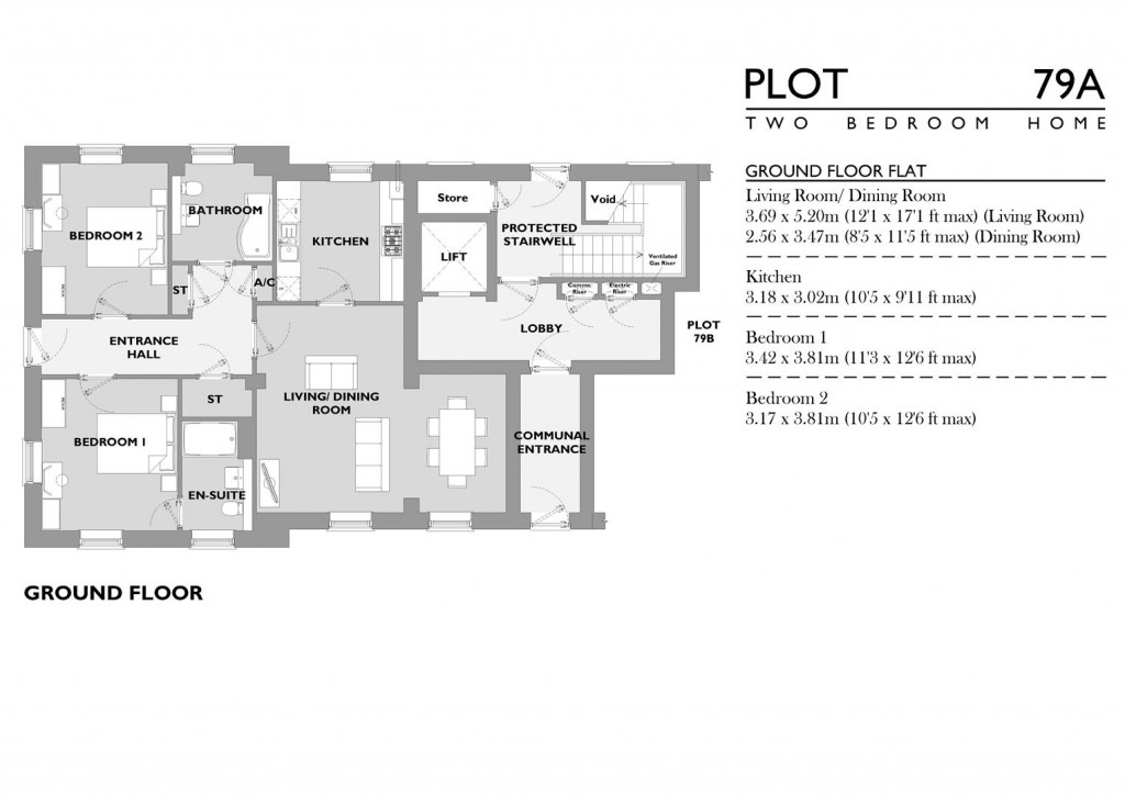 Floorplans For Great Cranford Street, Poundbury, Dorchester