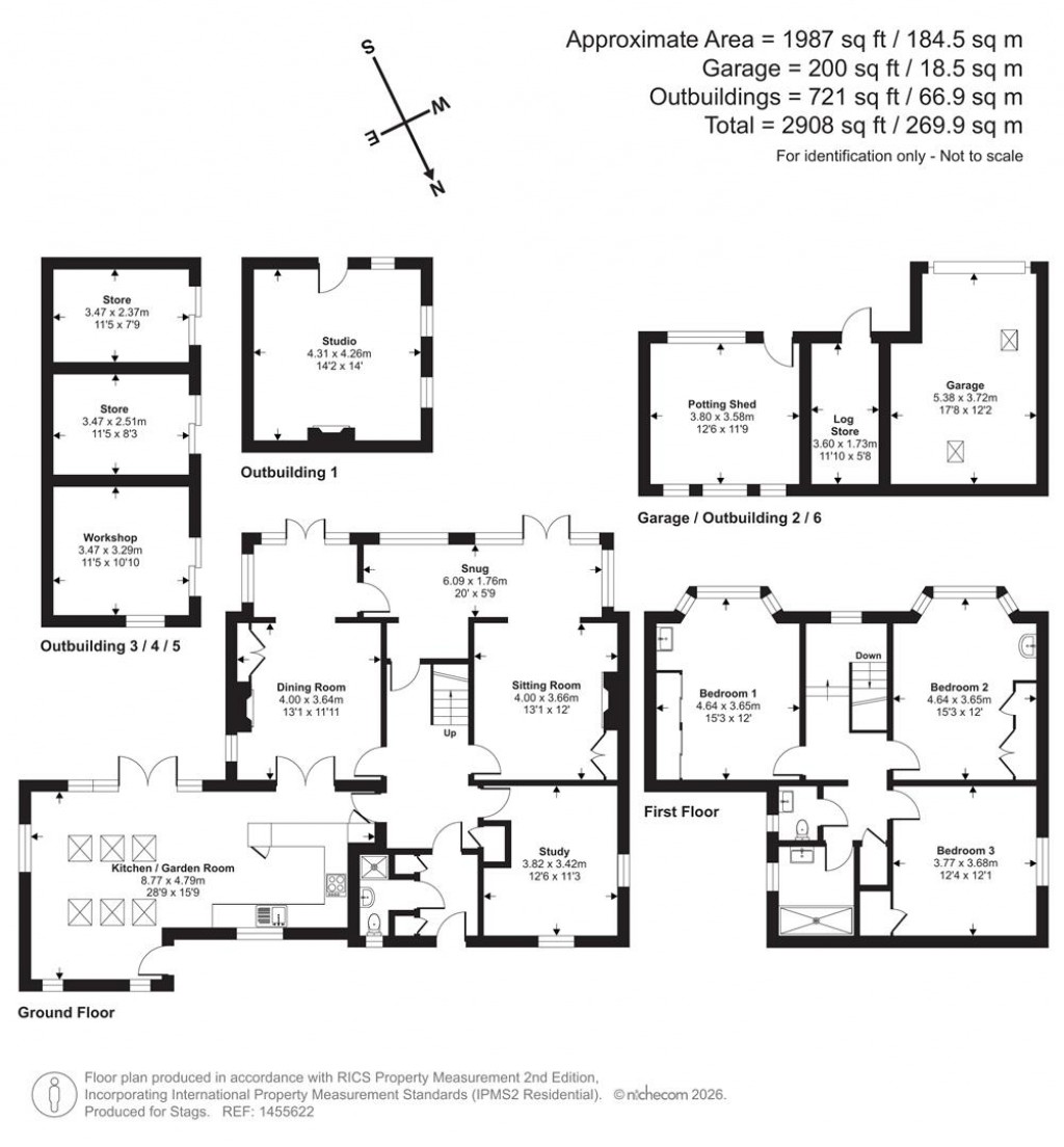 Floorplans For Whitcombe Road, Beaminster
