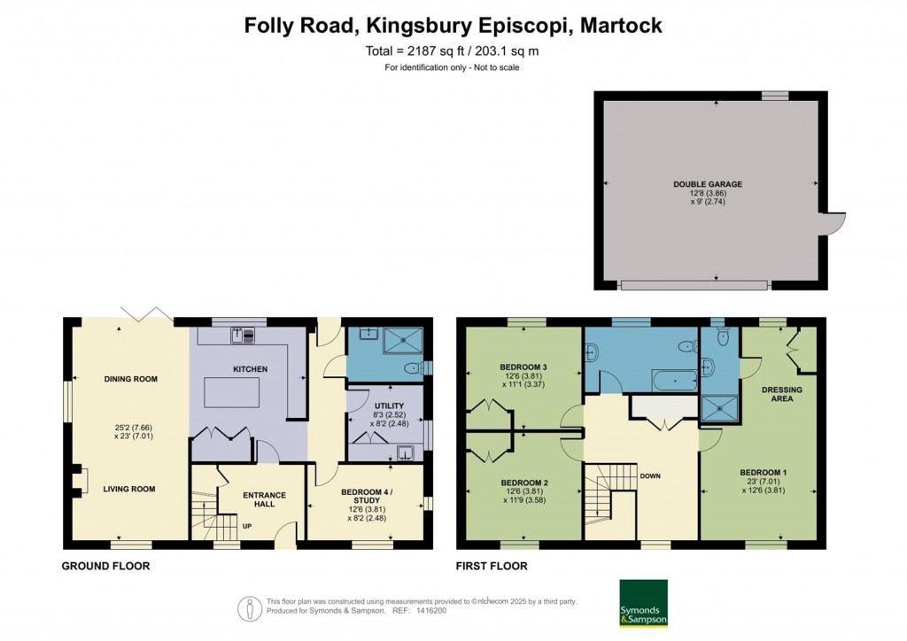 Floorplans For Folly Road, Kingsbury Episcopi