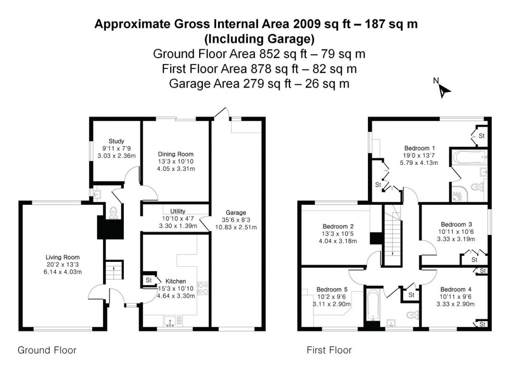 Floorplans For Colehills, Clavering, Saffron Walden