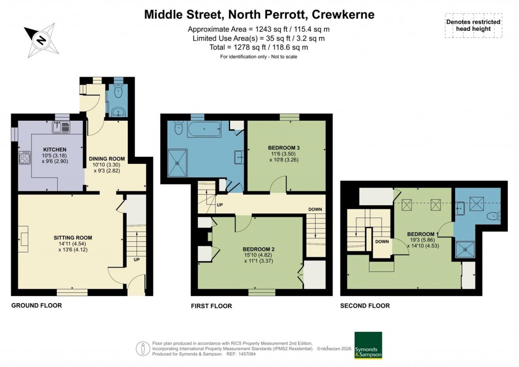 Floorplans For Middle Street, North Perrott, Crewkerne