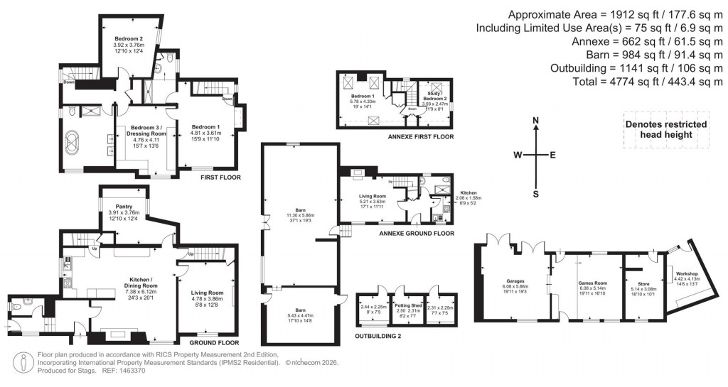 Floorplans For West Anstey, South Molton