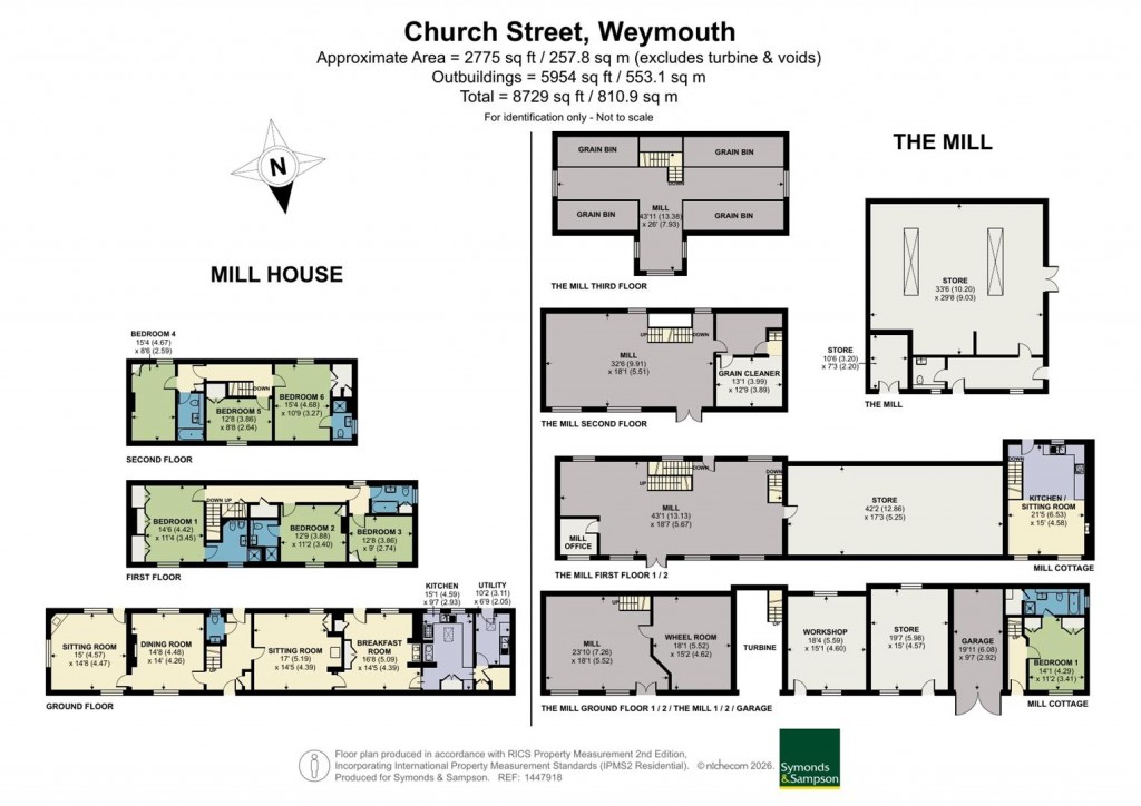 Floorplans For Upwey, Weymouth, Dorset