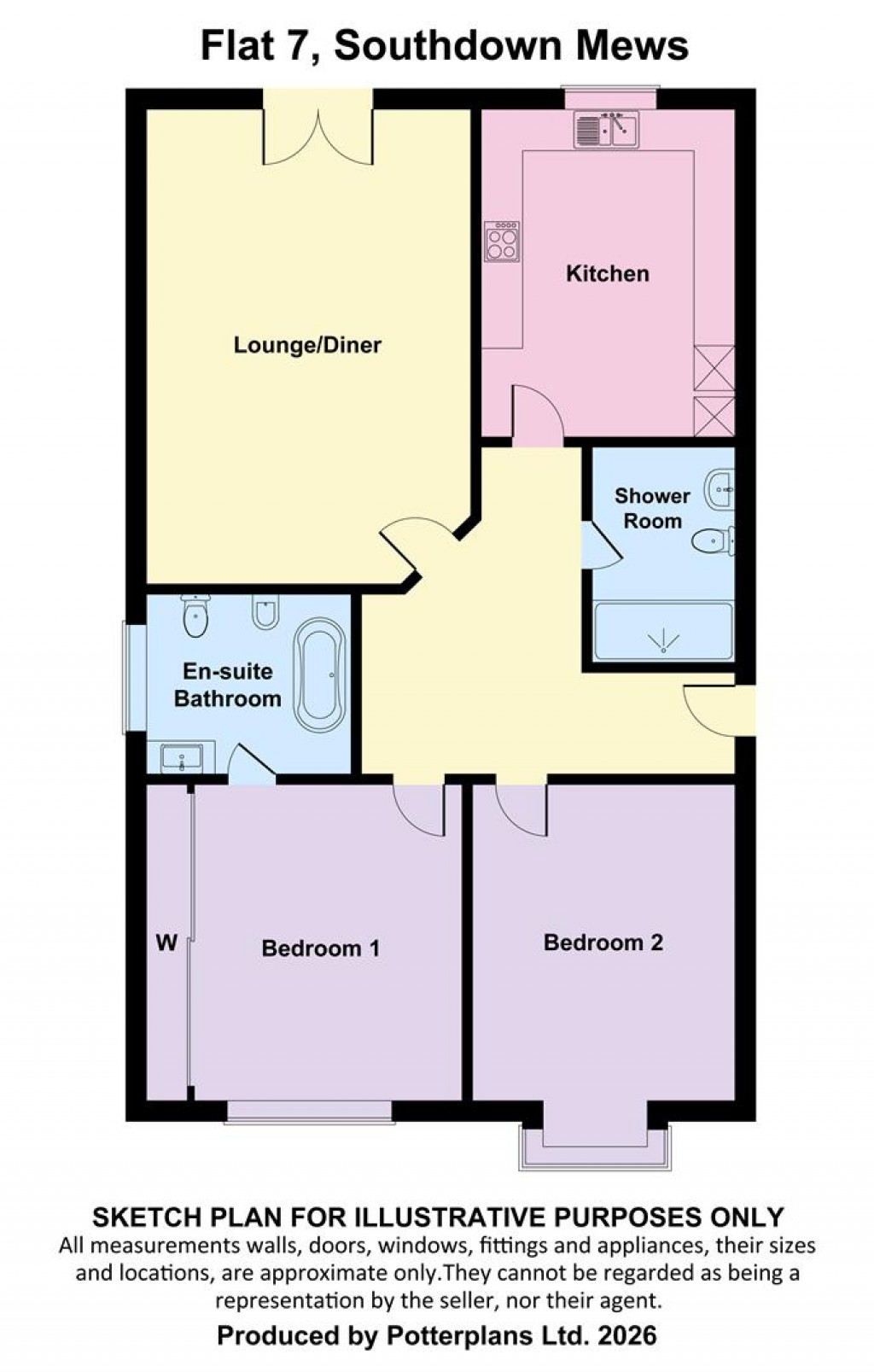 Floorplans For Freshwater,Isle of Wight