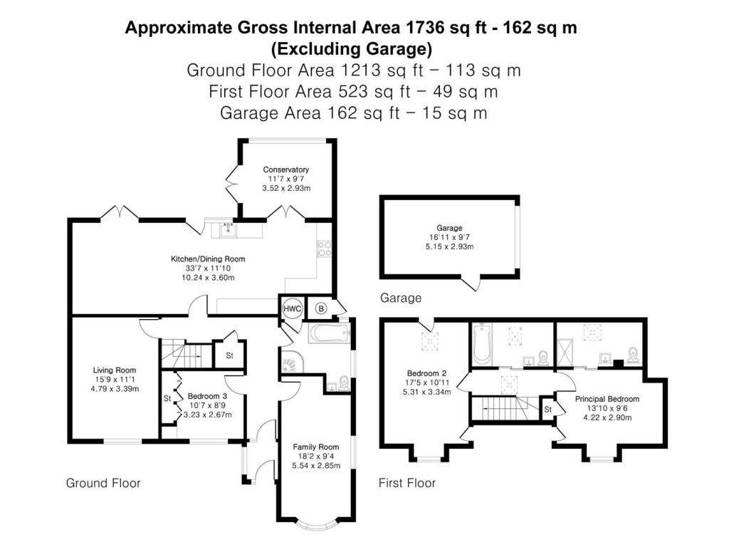 Floorplans For Main Street, Shudy Camps, Cambridge