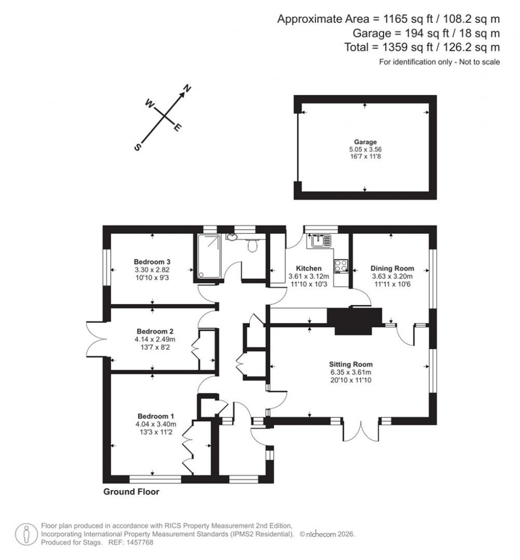 Floorplans For Axe Valley Close, Mosterton, Beaminster