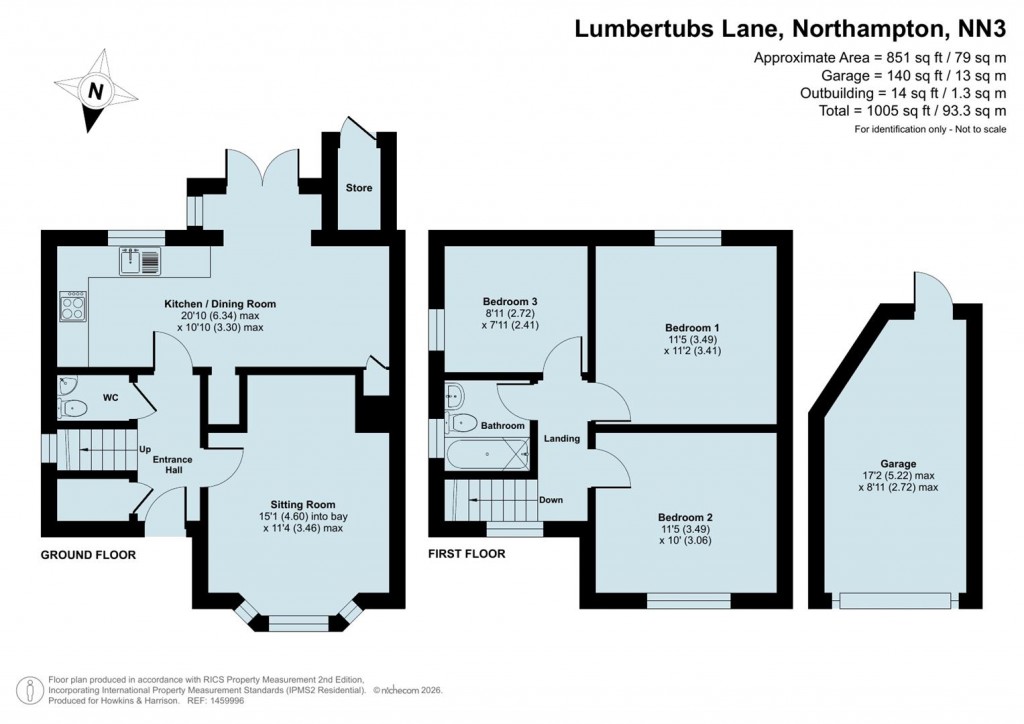Floorplans For Lumbertubs Lane, Northampton