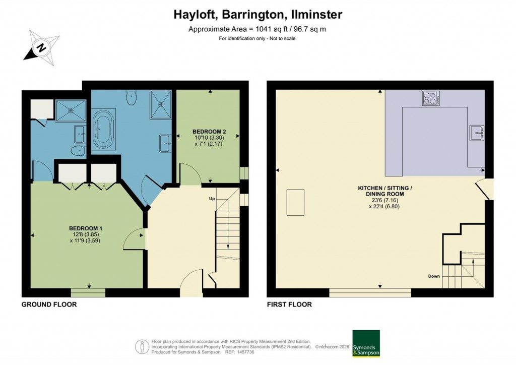 Floorplans For 3 Priory Barns, Barrington, Ilminster