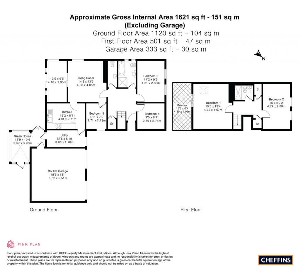 Floorplans For Thruffle Way, Bar Hill, Cambridge