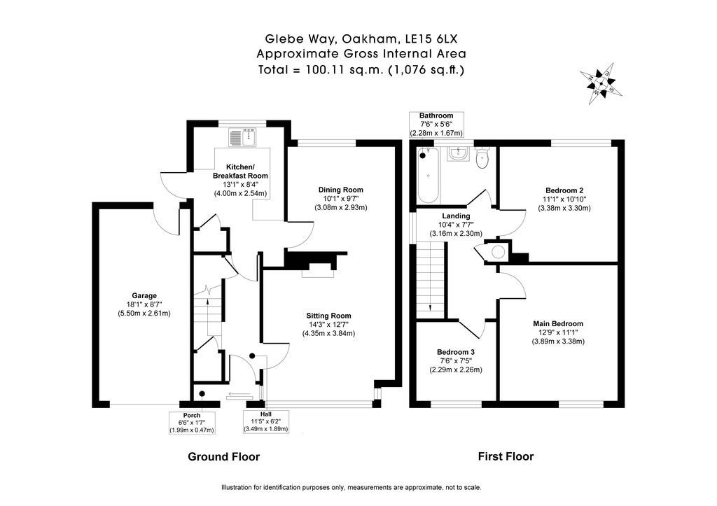 Floorplans For Glebe Way, Oakham, Rutland